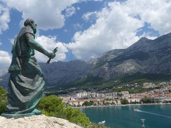 Statue of Saint Peter, Makarska, Croatia
