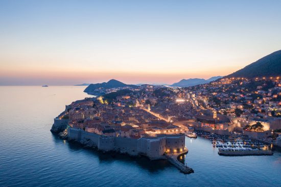 Dubrovnik fort at dusk