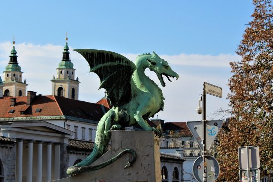 The dragon has become a symbol of Ljubljana and appears on its coat of arms as well as around town in the city's bridges.