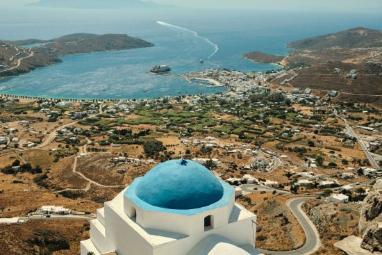 Serifo Island sits in the Aegean Sea