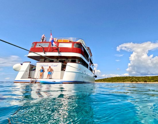 MS Adriatic Pearl swimming platform.